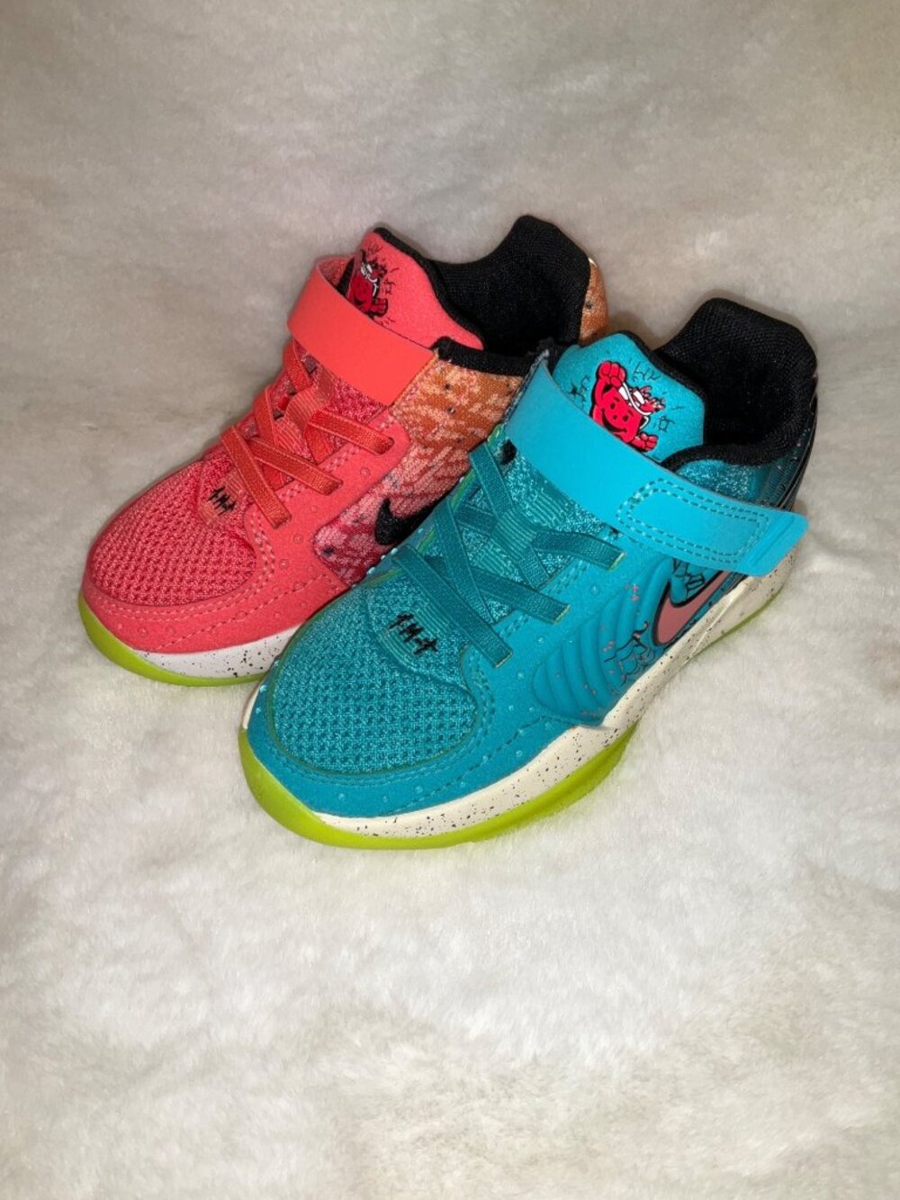 Nike Ja 2x Kid Kool-Aid Mixed Berry size 10.5 Youth: Great condition - Picture 3 of 9